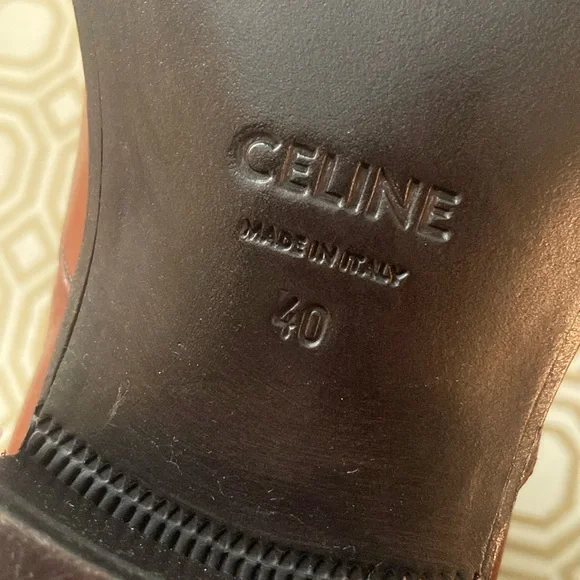 Celine Men’s Janco Calfskin Chelsea Boots, EU Size 40 - Picture 15 of 16